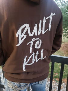 Mens "ORIGINAL" 12oz Pull-Over Hooded Sweatshirt "Built To Kill"